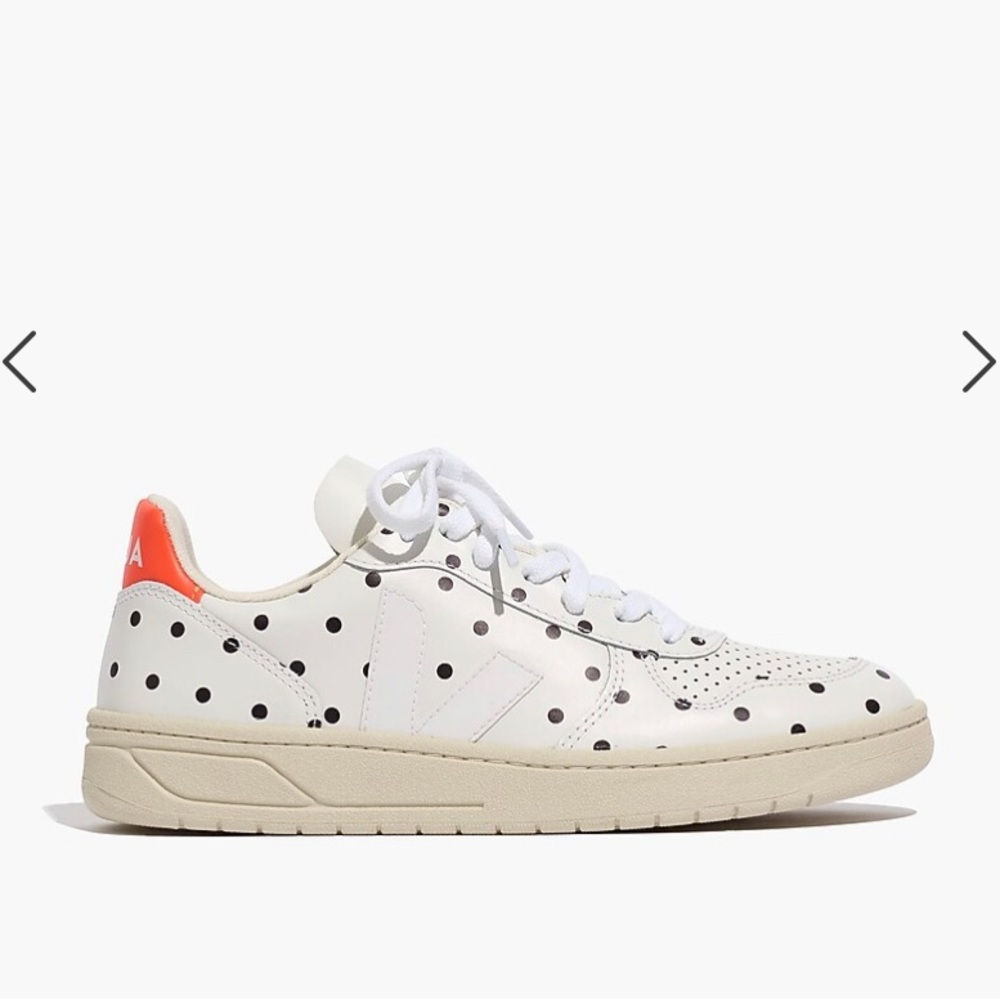 NWT Madwell x Veja Leather V-10 Sneakers in Polka Dot